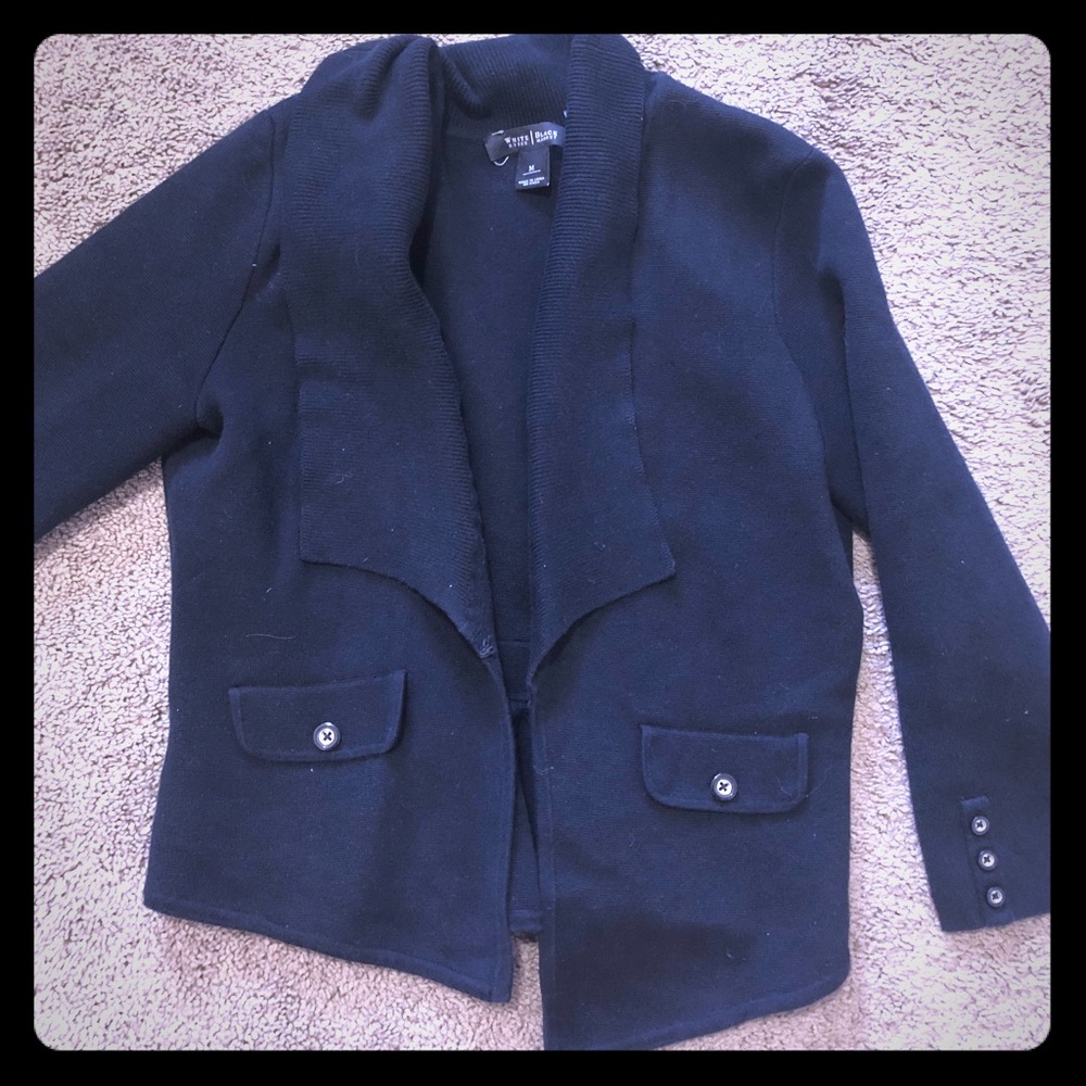 Knit blazer sweater